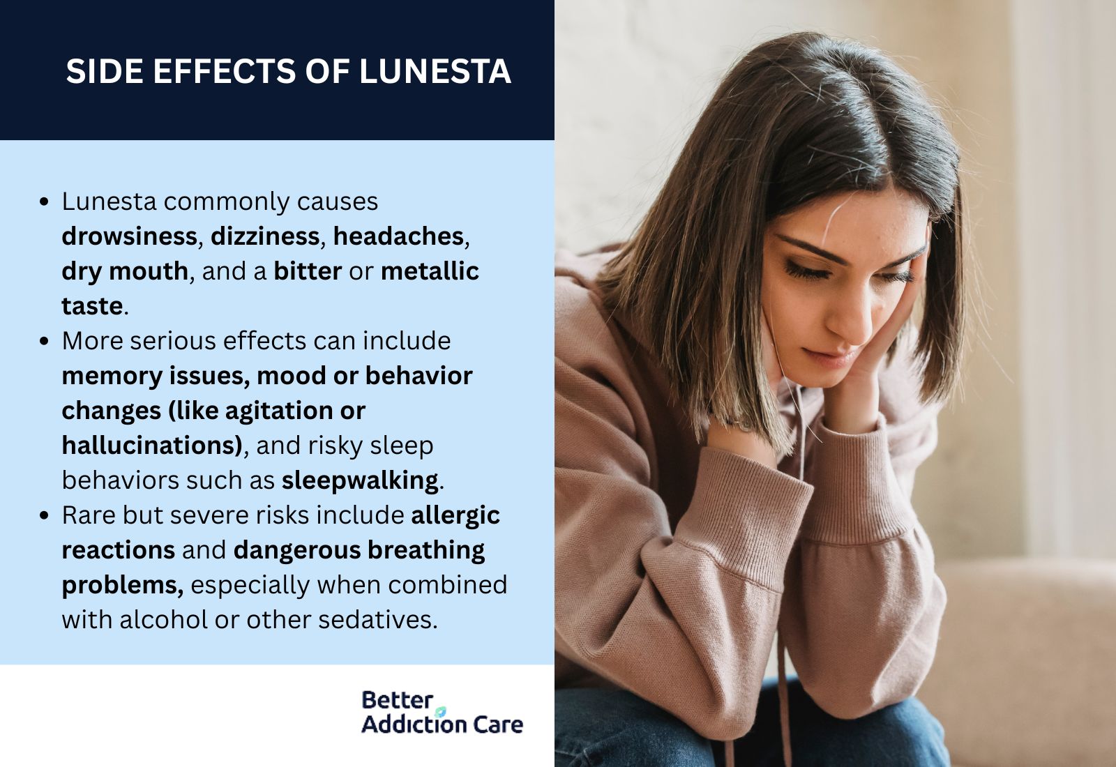 Side Effects of taking Lunesta