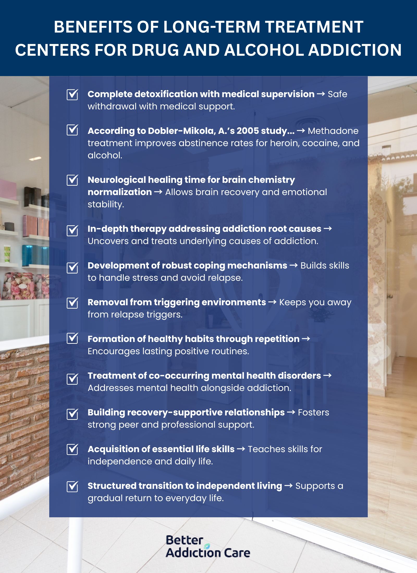 Benefits of Long-Term Treatment Centers for Drug and Alcohol Addiction