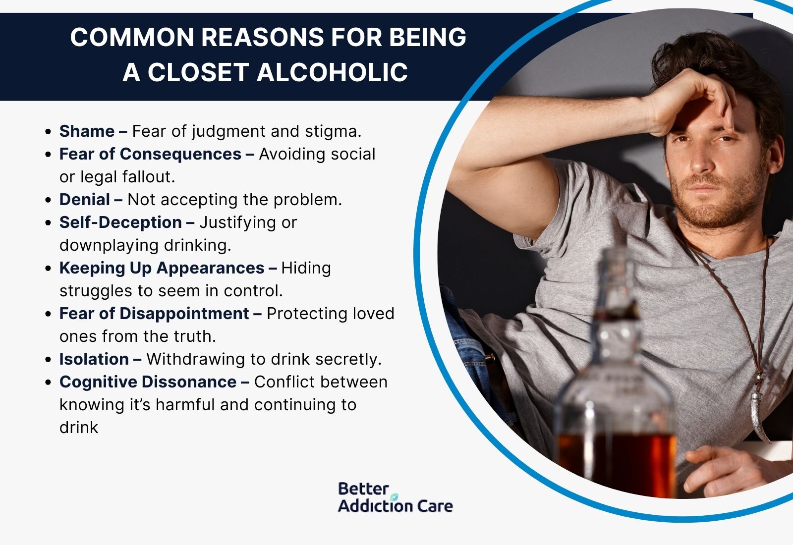 Common reasons for being a closet alcoholic