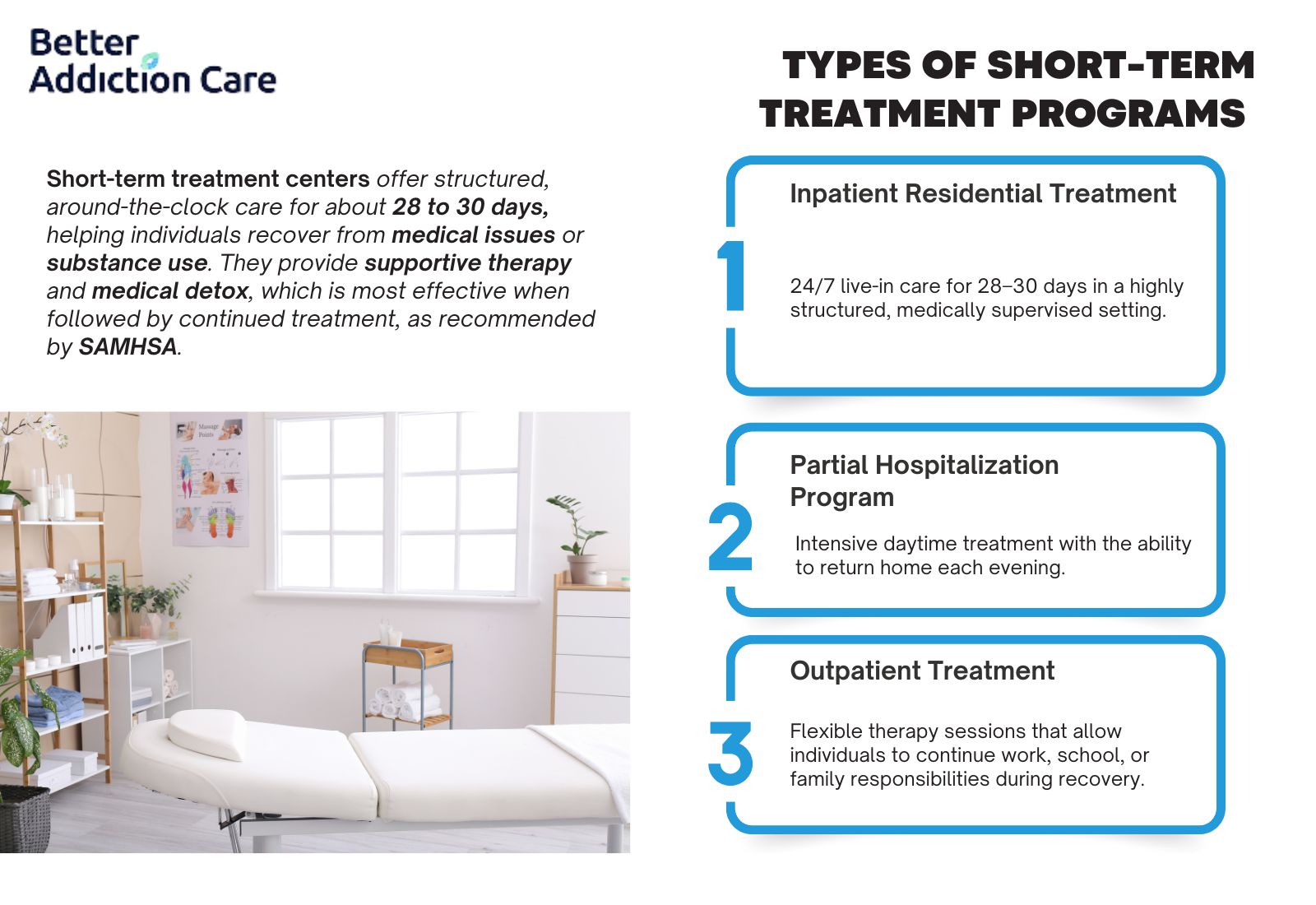 Types of Short-Term Treatment Programs 