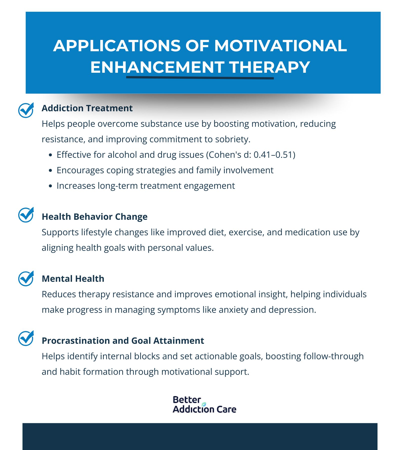 Applications of Motivational Enhancement Therapy