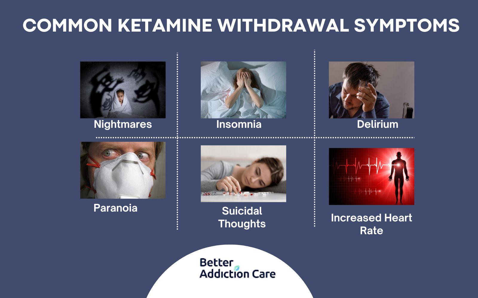Common Ketamine Withdrawal Symptoms