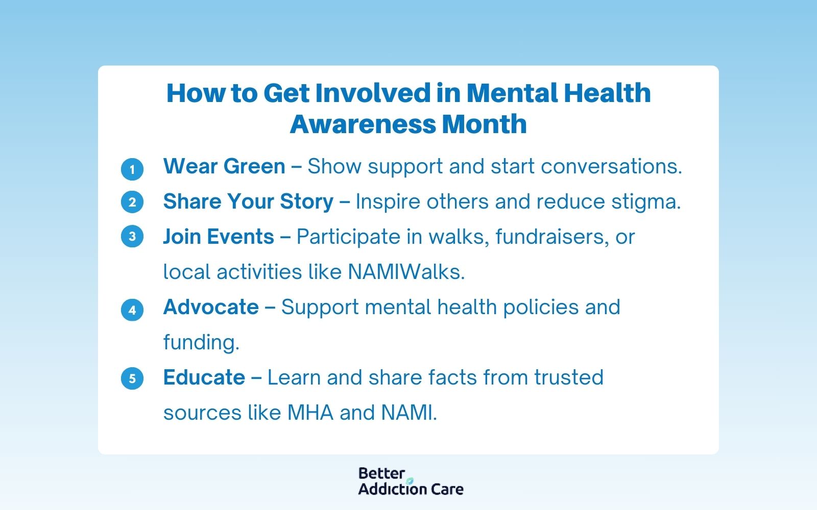 How to get Involved in Mental Health Awareness Month?