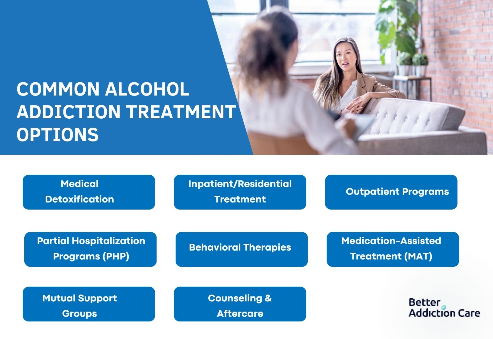 Common Alcohol Addiction Treatment Options