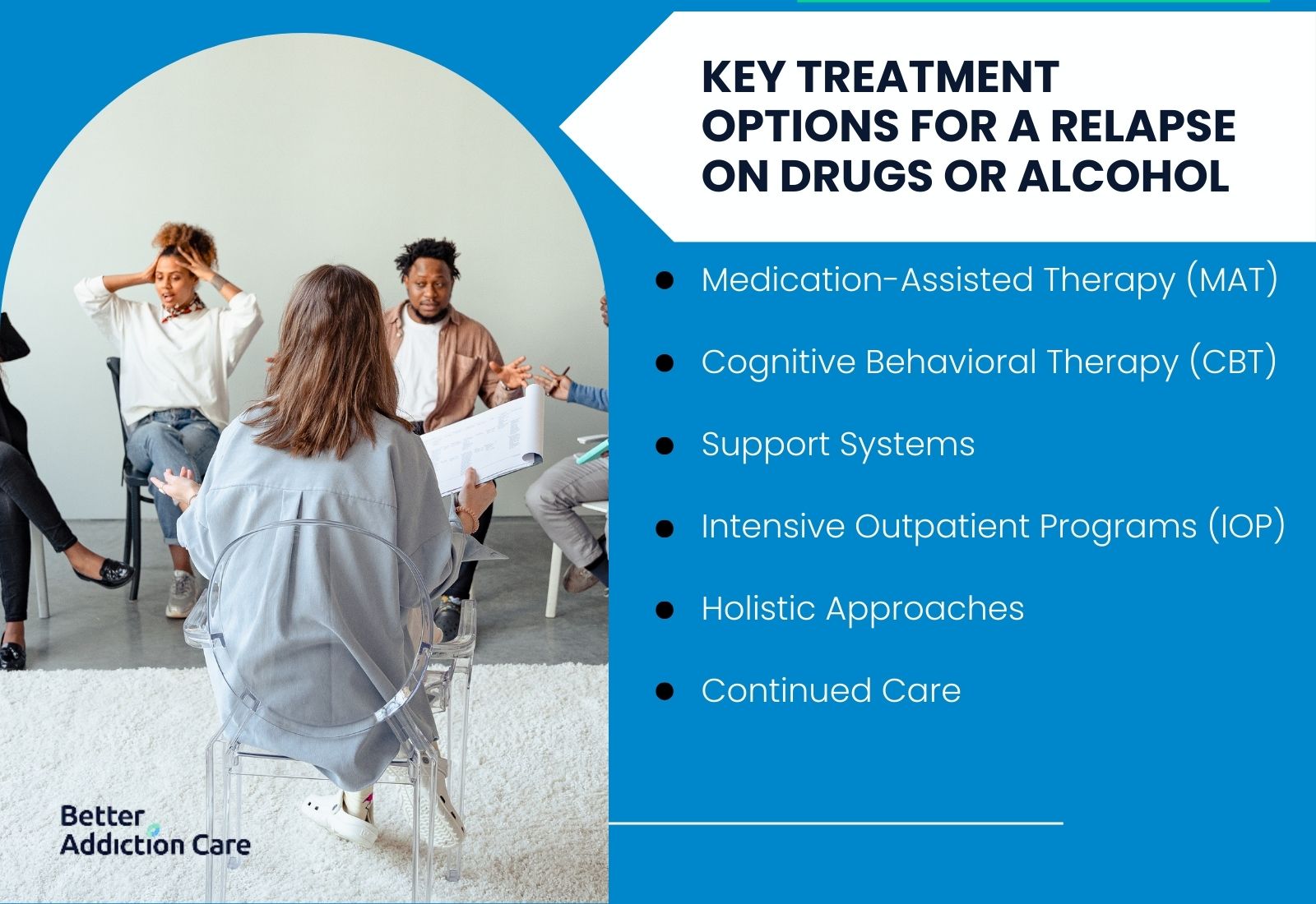Key Treatment Options for a Relapse on Drugs or Alcohol