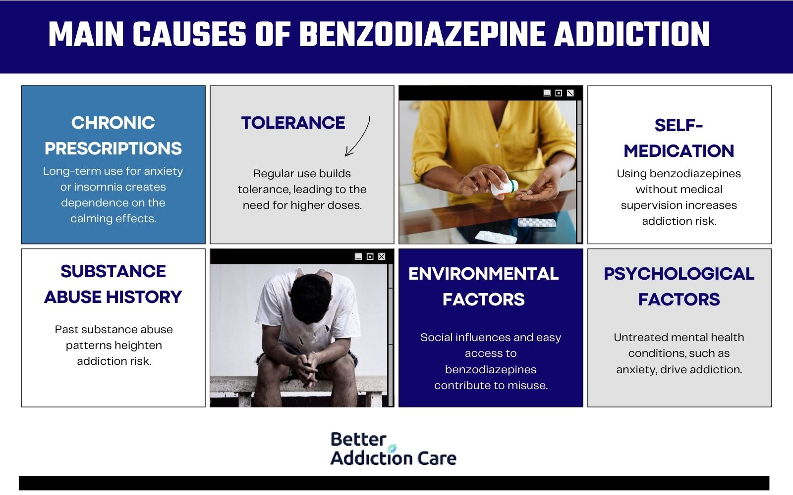 Main Causes of Benzodiazepine Addiction