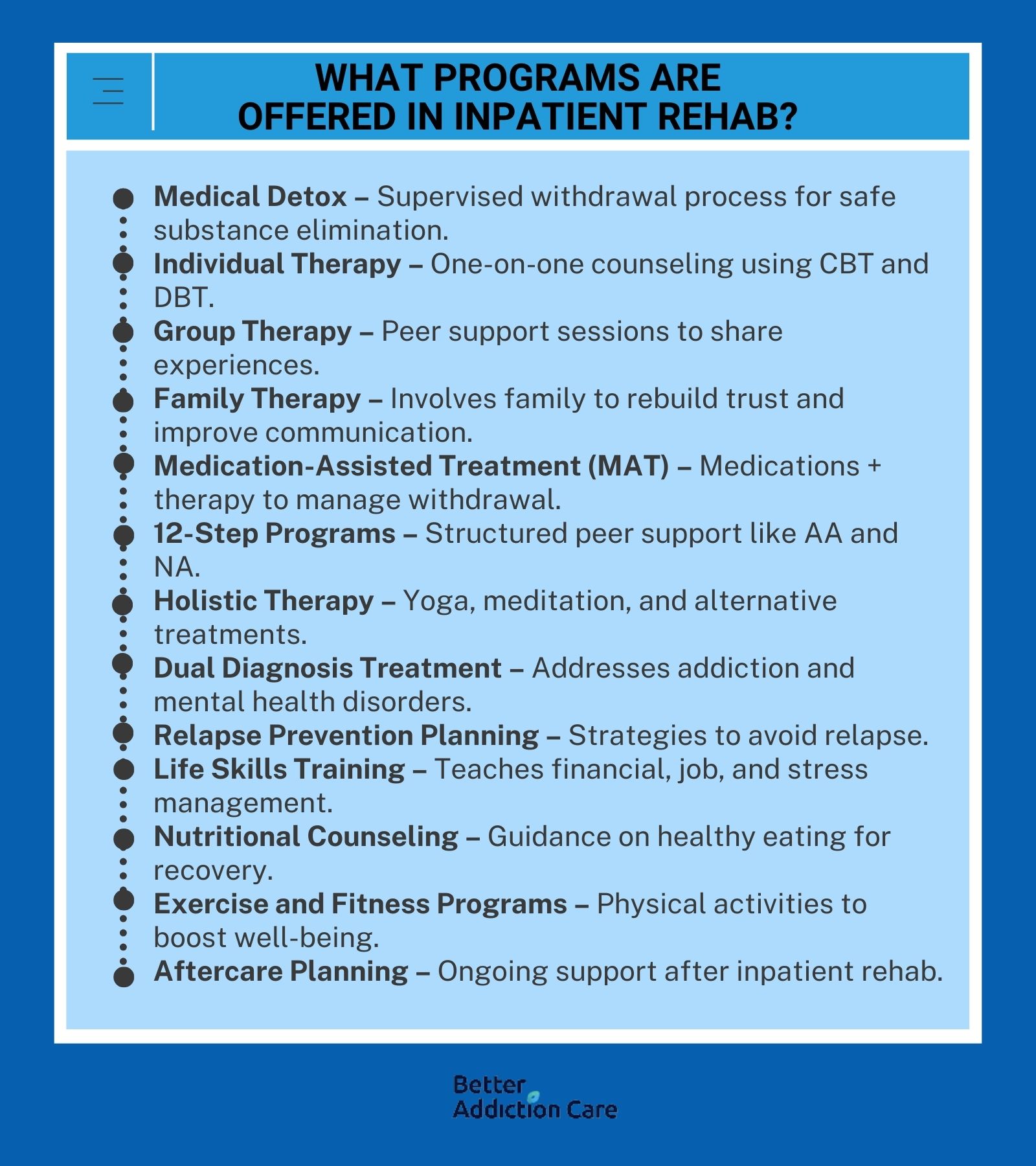 what-programs-are-offered-in-inpatient-rehab-1734