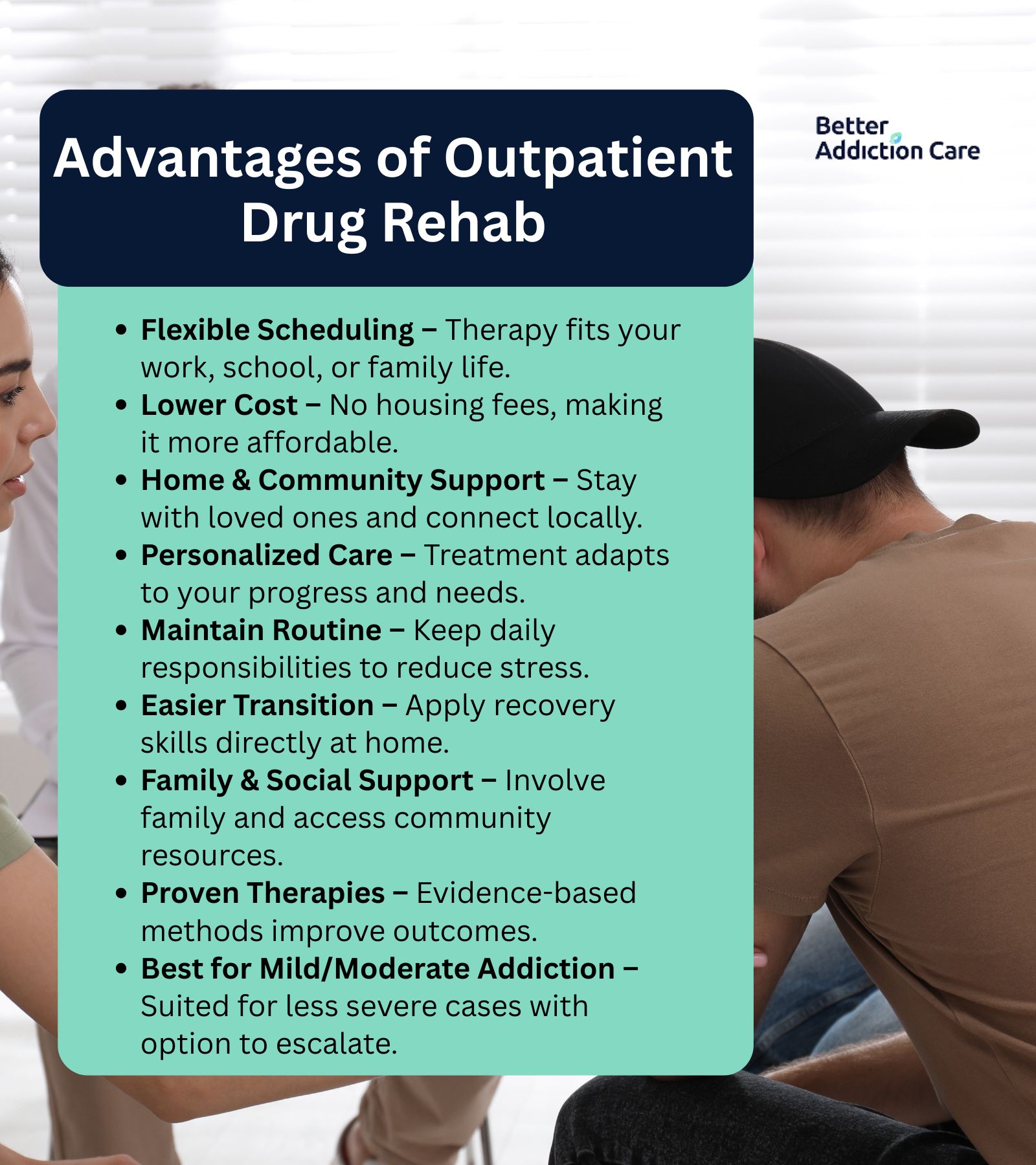 Advantages of Outpatient Drug Rehab Advantages of Outpatient Drug Rehab