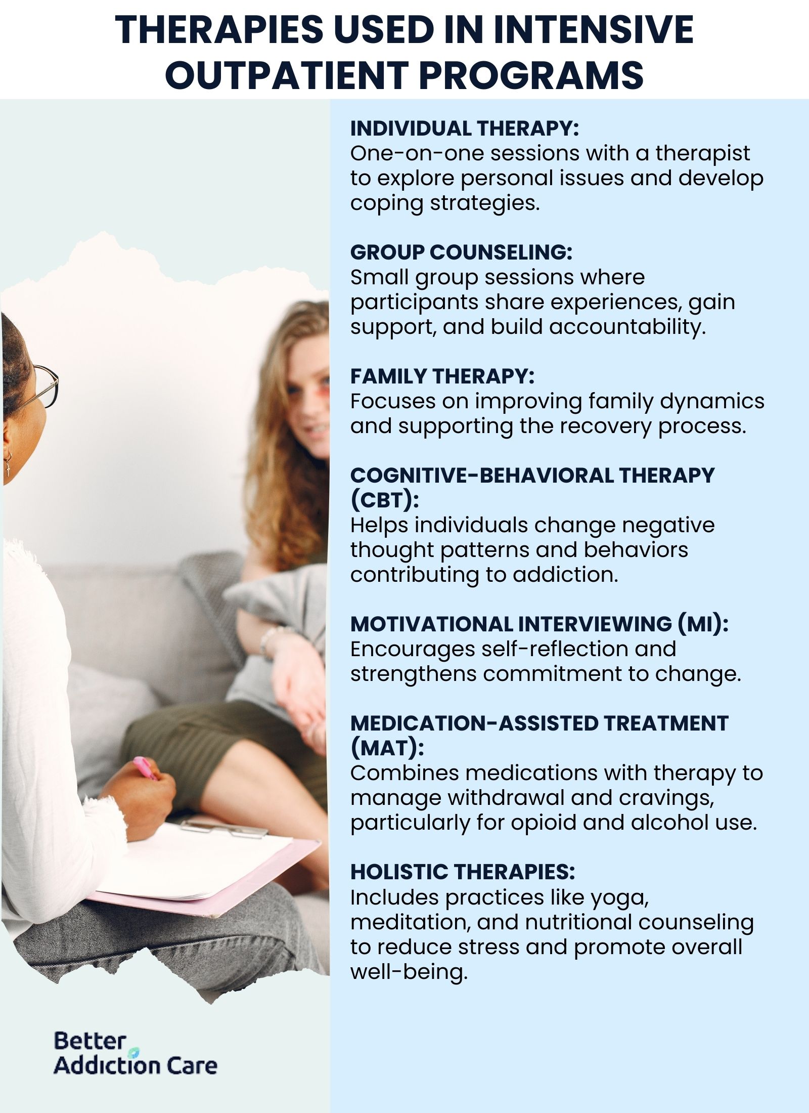 Therapies Used in an Intensive Outpatient Program