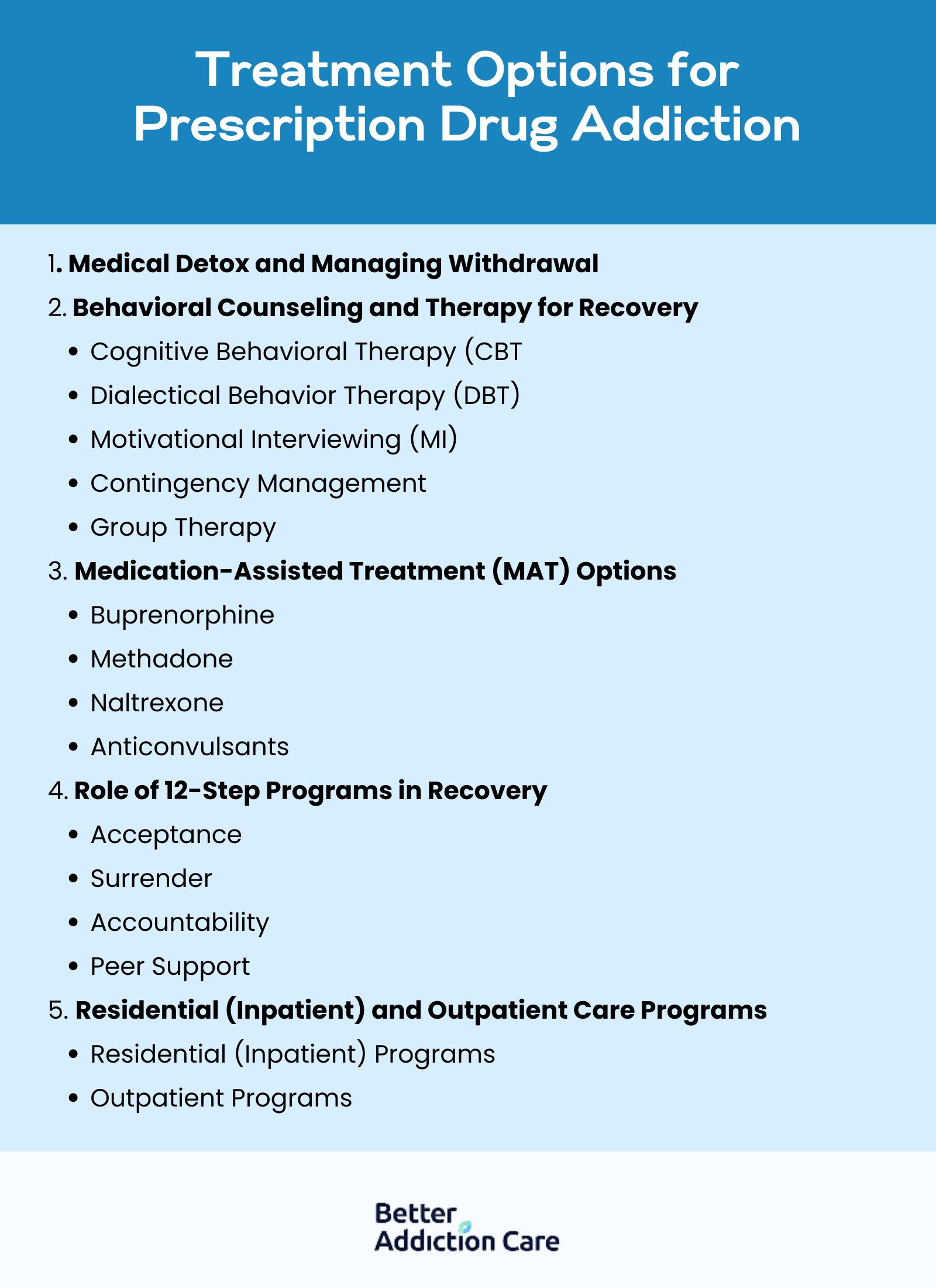 Treatment Options for Prescription Drug Addiction