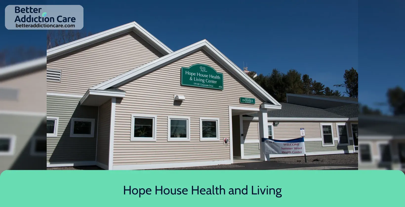 Hope House Health 179 Corporate Drive 1 Hope House Health 179 Corporate Drive 1