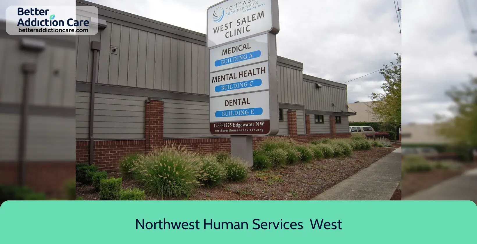 Northwest Human Services 1233 Edgewater Street 1 Northwest Human Services 1233 Edgewater Street 1