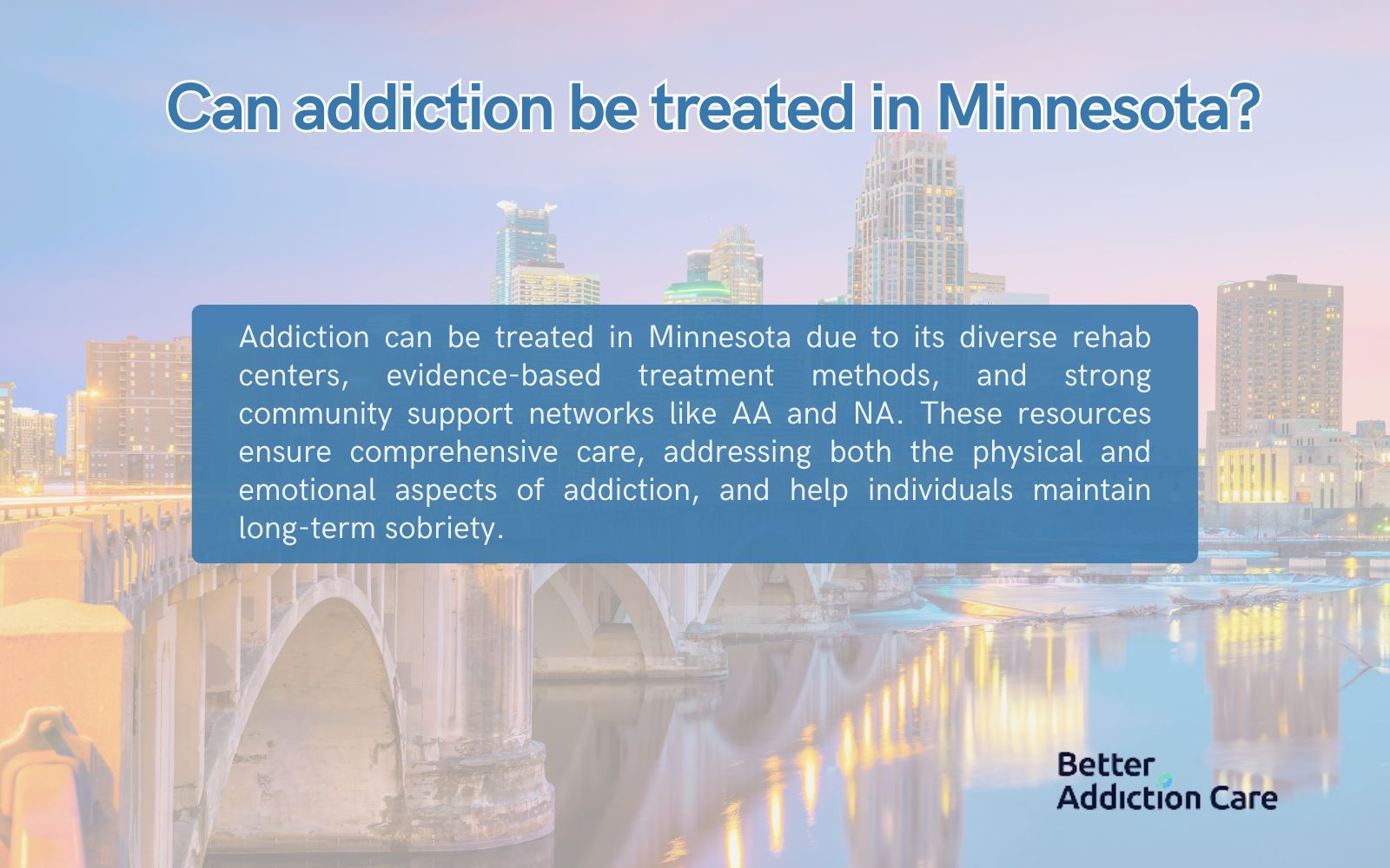 Can Addiction be Treated in Minnesota?