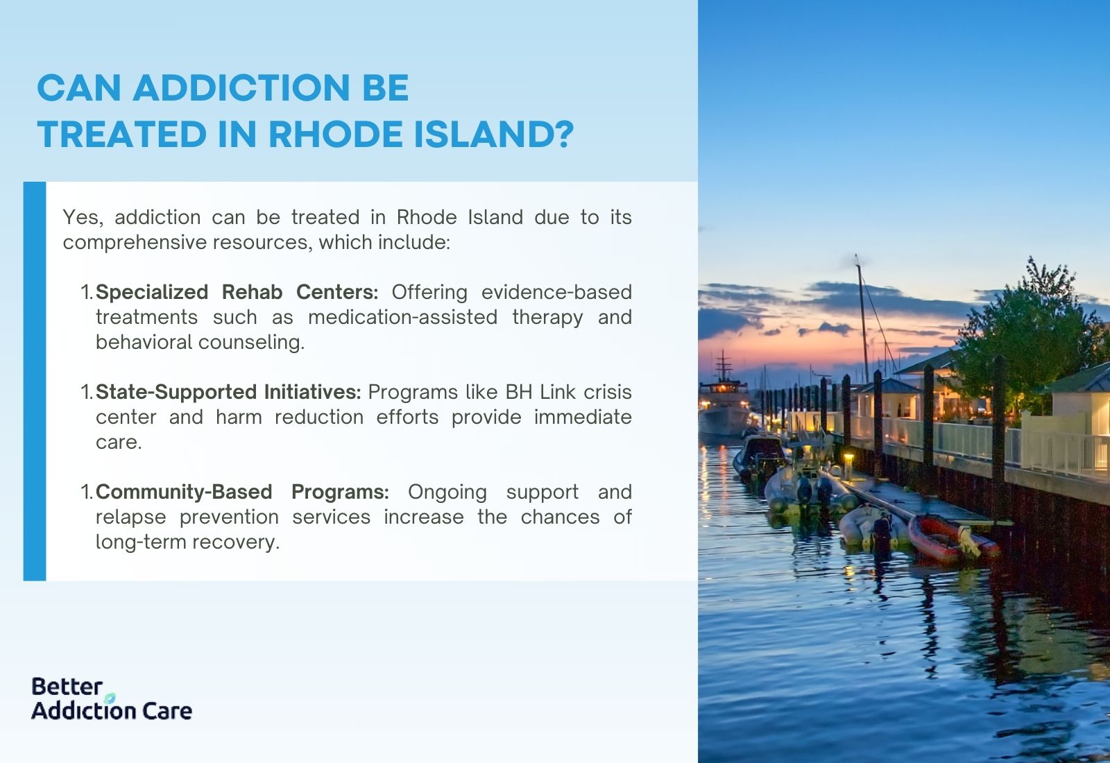 Can Addiction be Treated in Rhode Island?