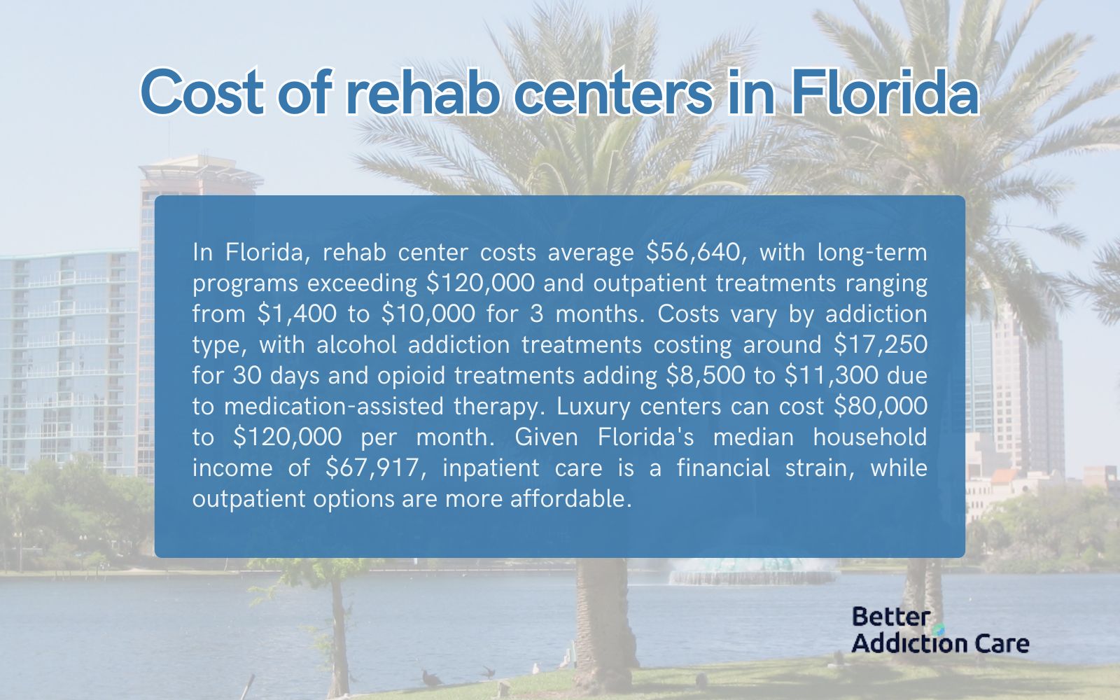 Cost of Rehab Centers in Florida