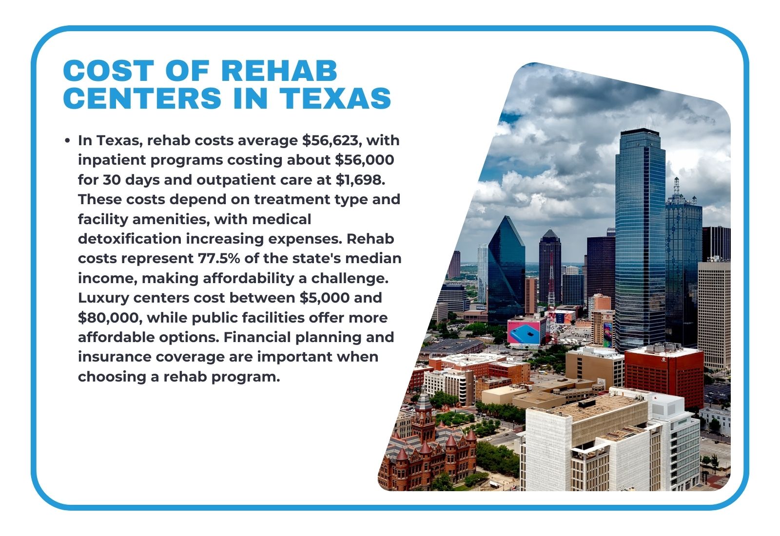 Cost of Rehab Centers in Texas