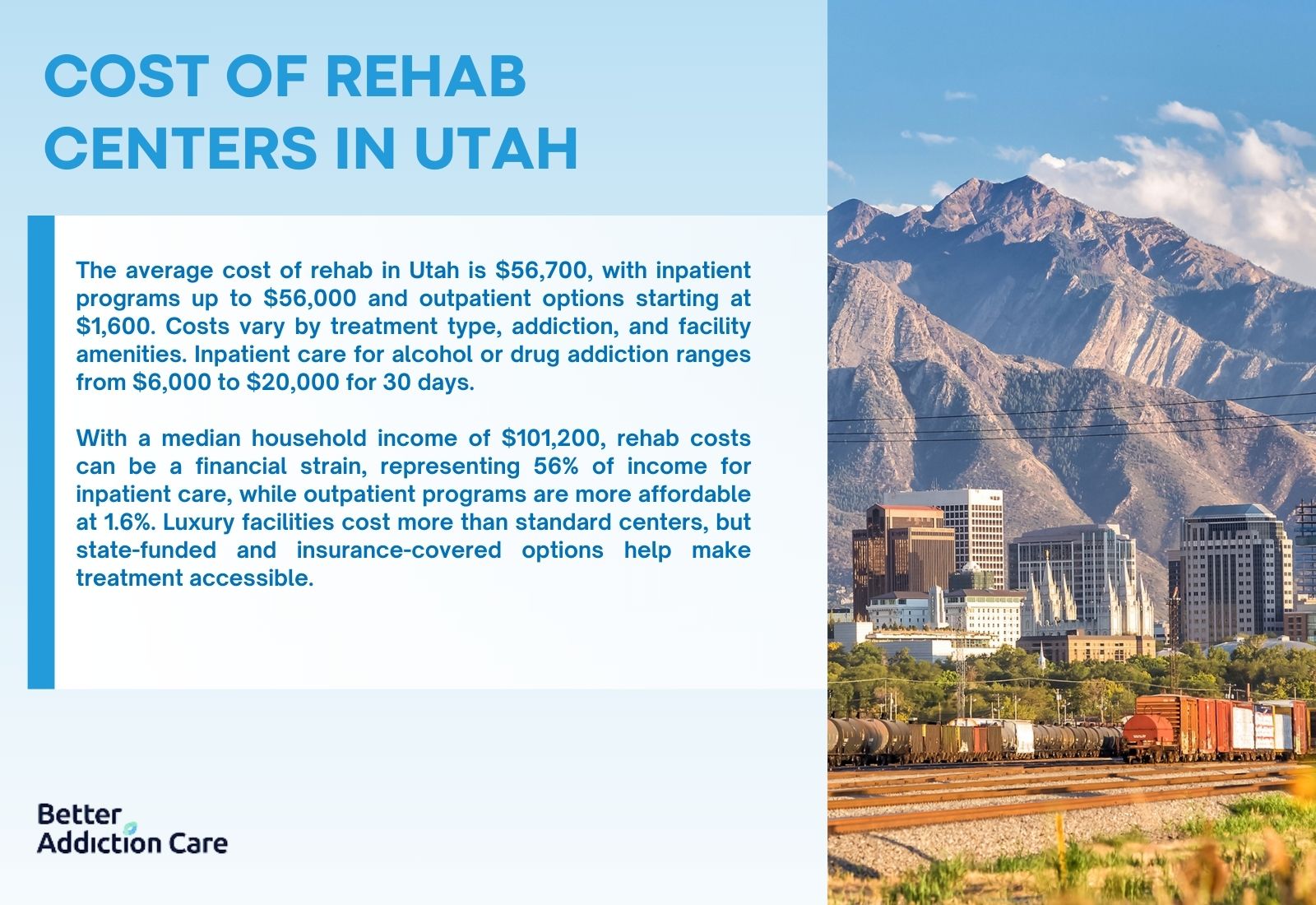 Cost of Rehab Centers in Utah